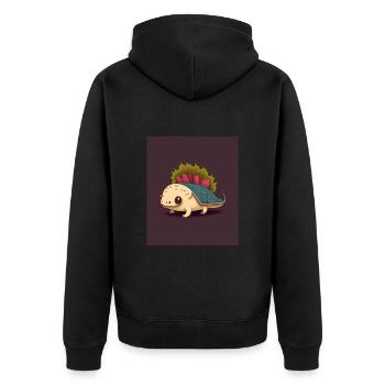 J’adore les tacos Morphed Axolotl Taco Lover - Veste à capuche bio Premium Unisexe - noir - Dos - Nico (187cm)
