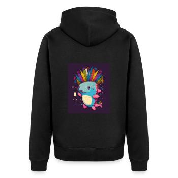 Cinco De Mayo Pinata Party Cute Axolotl Pinata - Veste à capuche bio Premium Unisexe - noir - Dos - Nico (187cm)