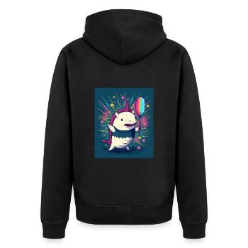 Cinco De Mayo Pinata Party Cute Axolotl Pinata - Veste à capuche bio Premium Unisexe - noir - Dos - Nico (187cm)