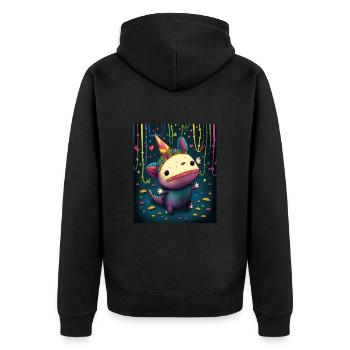 Cinco De Mayo Pinata Party Cute Axolotl Pinata - Veste à capuche bio Premium Unisexe - noir - Dos - Nico (187cm)