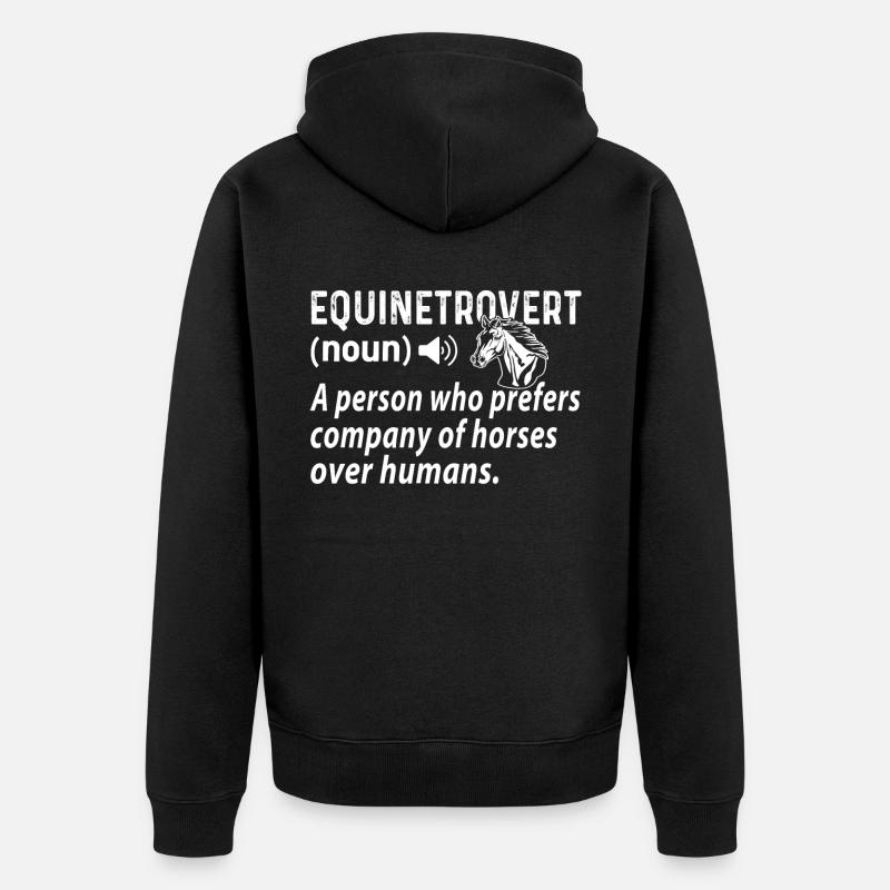 Épinetroverted - - Veste à capuche bio Premium Unisexe - noir