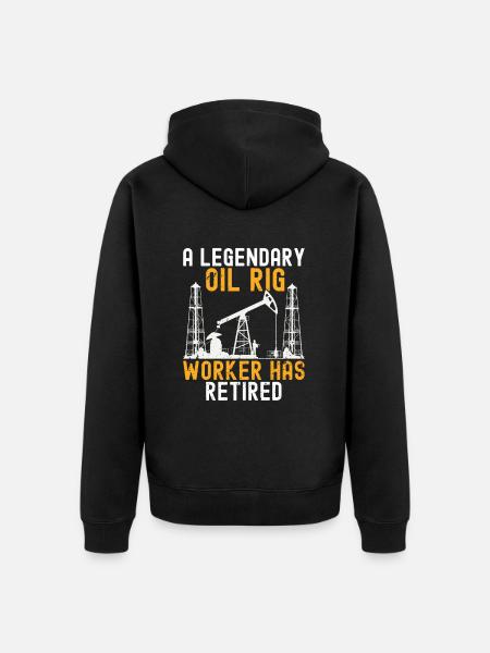 Oilfield - Unisex Premium Organic Zip Hoodie - black