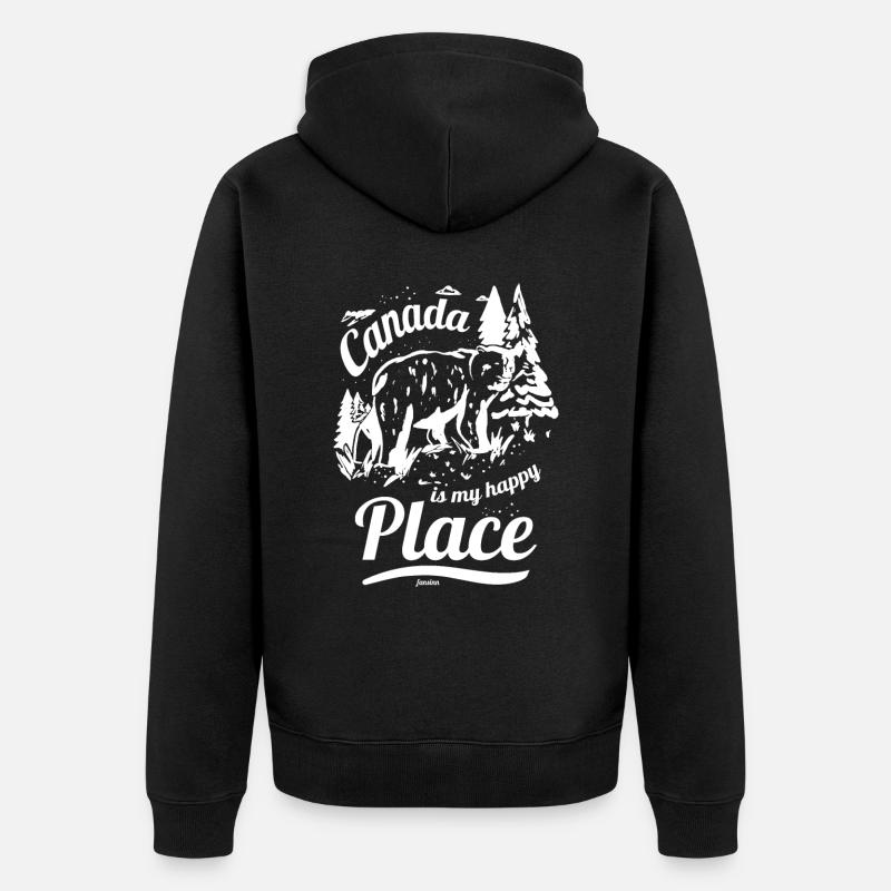 Canada - Veste à capuche bio Premium Unisexe - noir