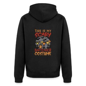 Mon costume de barman effrayant pour - Veste à capuche bio Premium Unisexe - noir - Dos - Nico (187cm)