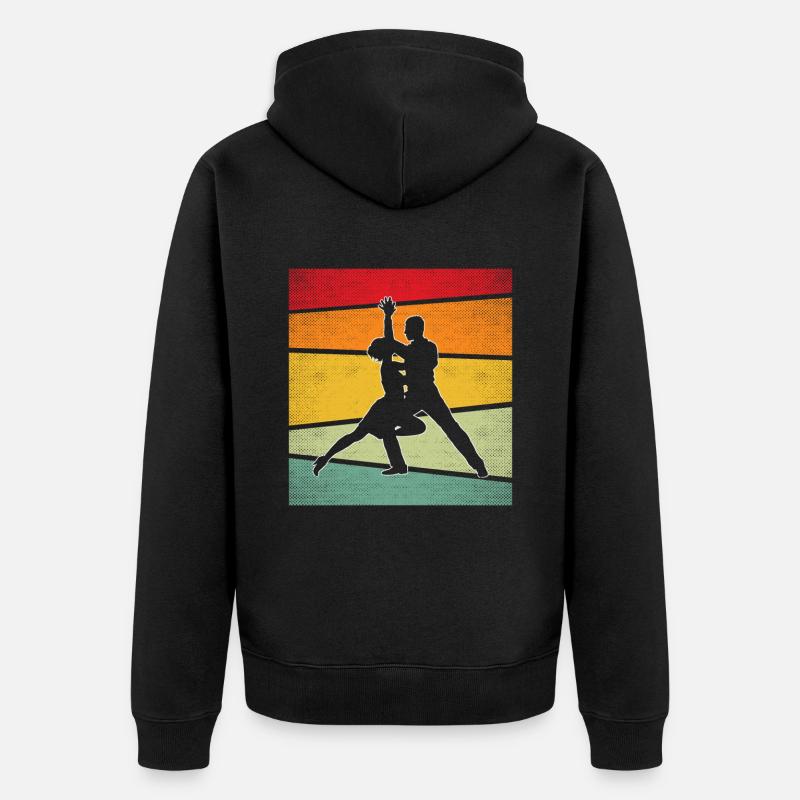 Danse Rétro - Veste à capuche bio Premium Unisexe - noir