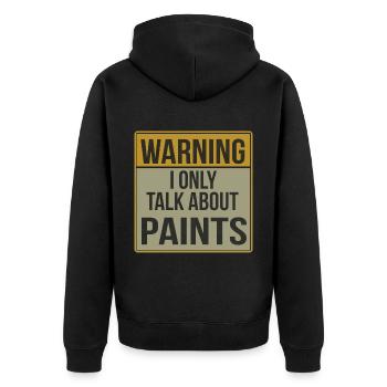 Maler und Lackierer, der Beste und Nervigste Beruf - Unisex Premium Bio Zip Hoodie - Schwarz - Hinten - Nico (187cm)