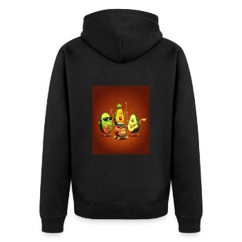 Musicien américano-mexicain Groupe culinaire mexicain - Veste à capuche bio Premium Unisexe - noir - Dos - Nico (187cm)