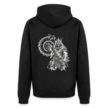 Vikings Rune nordique Vikings Valhalla Vikings - Veste à capuche bio Premium Unisexe - noir - Dos - Nico (187cm)