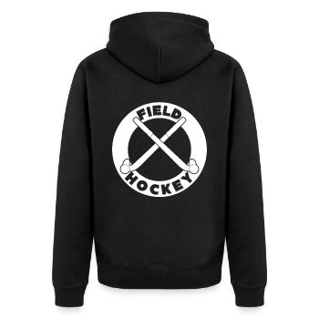 Joueurs de hockey sur gazon - Veste à capuche bio Premium Unisexe - noir - Dos - Nico (187cm)