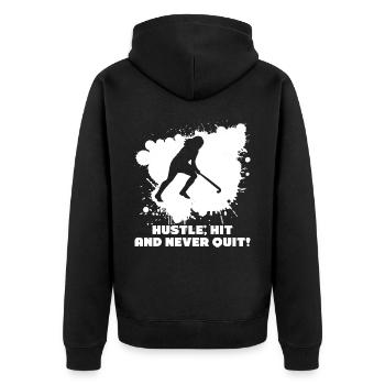 Joueurs de hockey sur gazon Hockey sur gazon - Veste à capuche bio Premium Unisexe - noir - Dos - Nico (187cm)