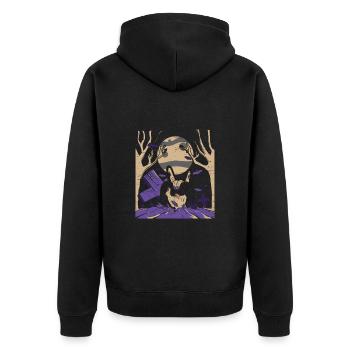 Gamer Hands Halloween Gaming Video Game Player - Unisex Premium Organic Zip Hoodie - black - Back - Nico (187cm)