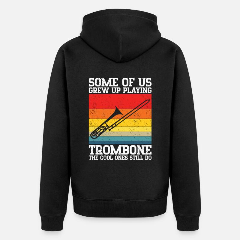 Trombone - Veste à capuche bio Premium Unisexe - noir