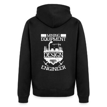 Ingénieur Ingénieur Minier - Veste à capuche bio Premium Unisexe - noir - Dos - Nico (187cm)