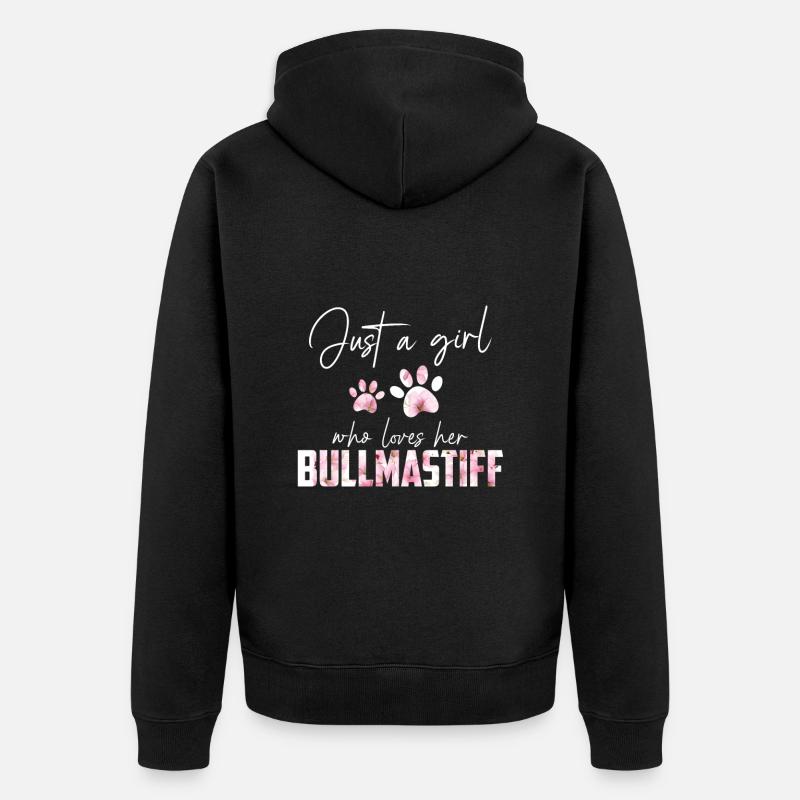 Bullmastiff - Veste à capuche bio Premium Unisexe - noir