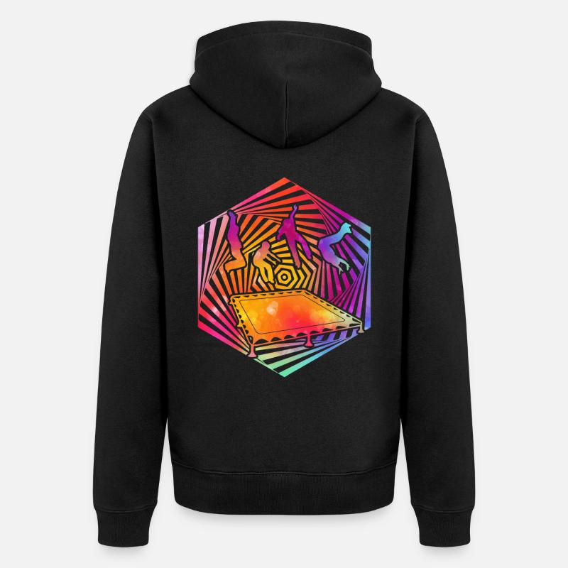 Trampoline - Veste à capuche bio Premium Unisexe - noir