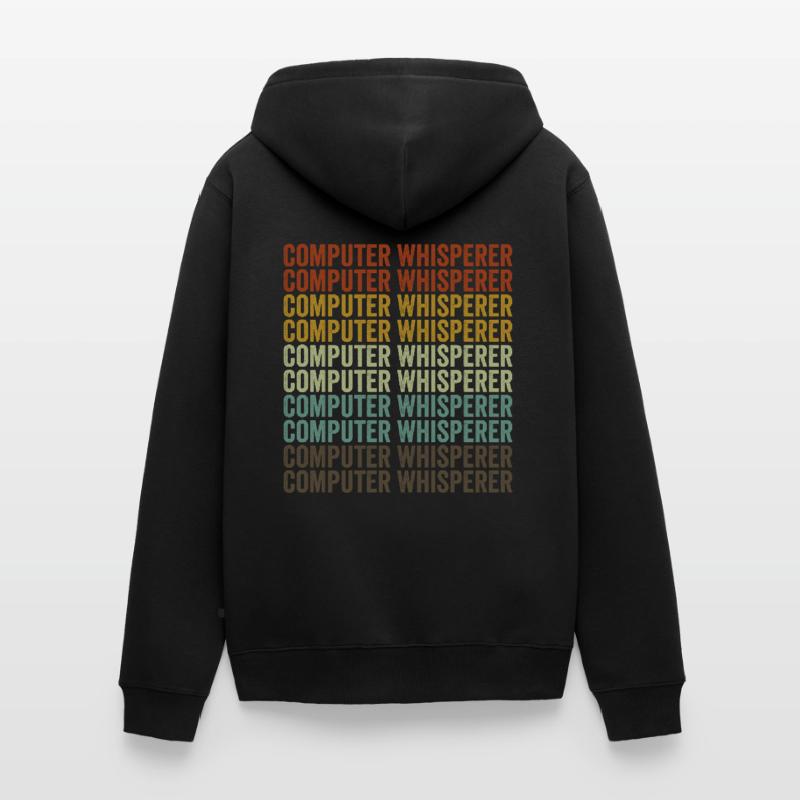 Computer Whisperer Computer Nerd IT Helpdesk Veste à capuche bio Premium Unisexe