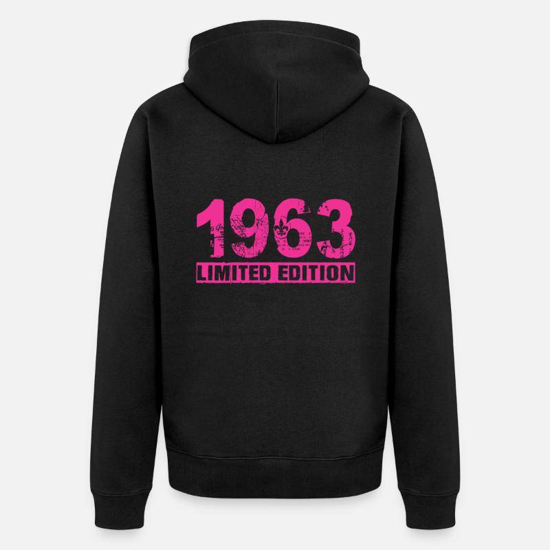 Édition limitée 1963 - Veste à capuche bio Premium Unisexe - noir