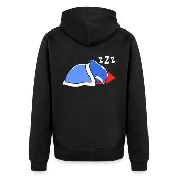 Dolphin Lover Marine Biology Animal sous-marin - Veste à capuche bio Premium Unisexe - noir - Dos - Nico (187cm)