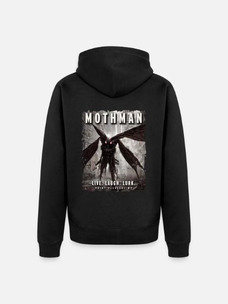 Mothman City Point Pleasant Cryptid - Unisex Premium Organic Zip Hoodie - black