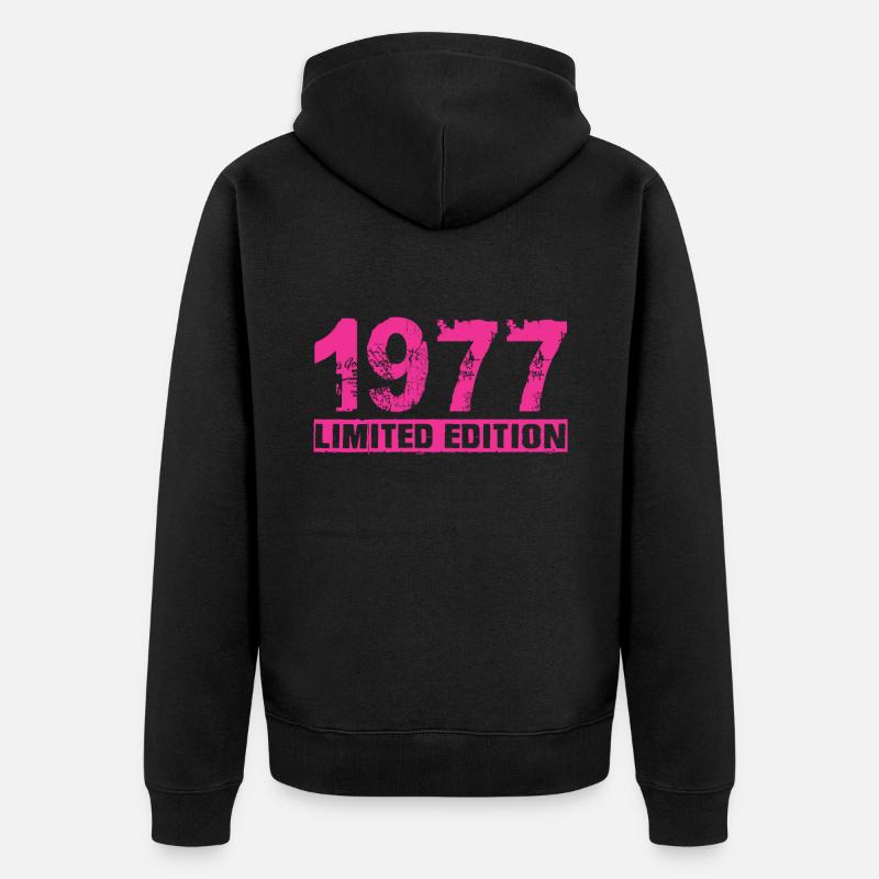 Édition limitée 1977 - Veste à capuche bio Premium Unisexe - noir