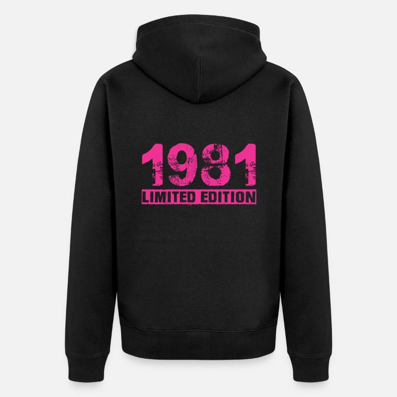 Édition limitée 1981 - Veste à capuche bio Premium Unisexe - noir