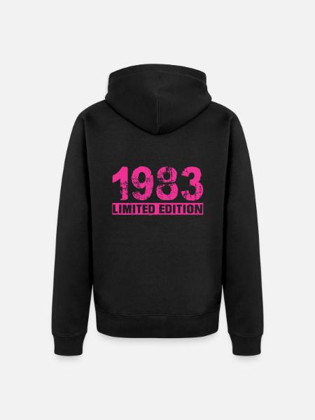 Édition limitée 1983 - Veste à capuche bio Premium Unisexe - noir