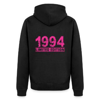 Édition limitée 1994 - Veste à capuche bio Premium Unisexe - noir - Dos - Nico (187cm)