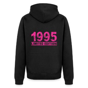Édition limitée 1995 - Veste à capuche bio Premium Unisexe - noir - Dos - Nico (187cm)