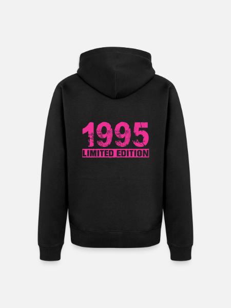 Limited Edition 1995 - Unisex Premium Organic Zip Hoodie - black