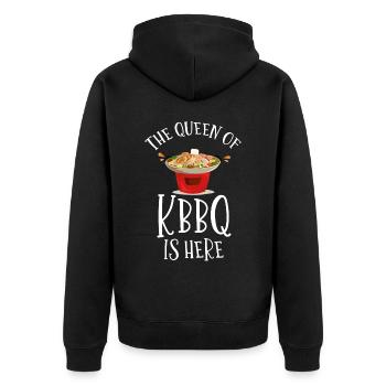 Barbecue coréen, Groupe coréen, Coréen - Veste à capuche bio Premium Unisexe - noir - Dos - Nico (187cm)