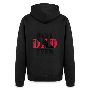 Meilleur père de tous les temps Tobago Trinidad Flag - Veste à capuche bio Premium Unisexe - noir - Dos - Nico (187cm)