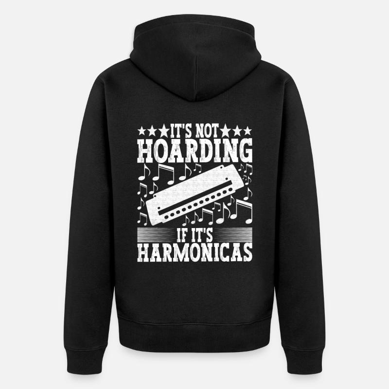 Harmonica Harmonica - Veste à capuche bio Premium Unisexe - noir