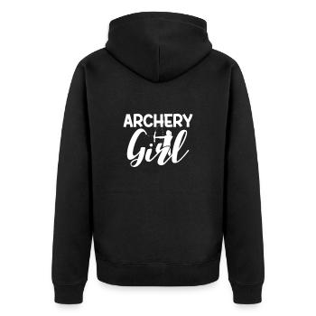Archerie - Veste à capuche bio Premium Unisexe - noir - Dos - Nico (187cm)