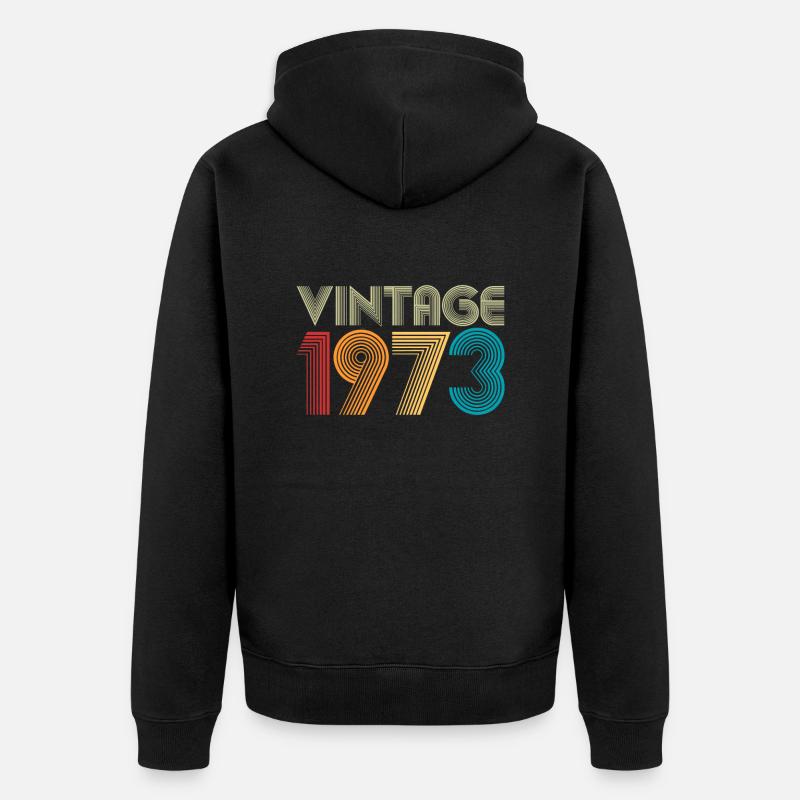 1973 - Veste à capuche bio Premium Unisexe - noir