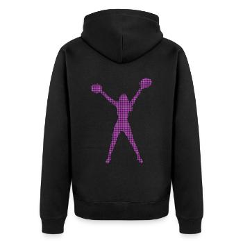 Cheerleading - Veste à capuche bio Premium Unisexe - noir - Dos - Nico (187cm)