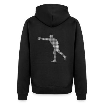 Boxe - Veste à capuche bio Premium Unisexe - noir - Dos - Nico (187cm)