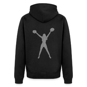 Cheerleading - Veste à capuche bio Premium Unisexe - noir - Dos - Nico (187cm)