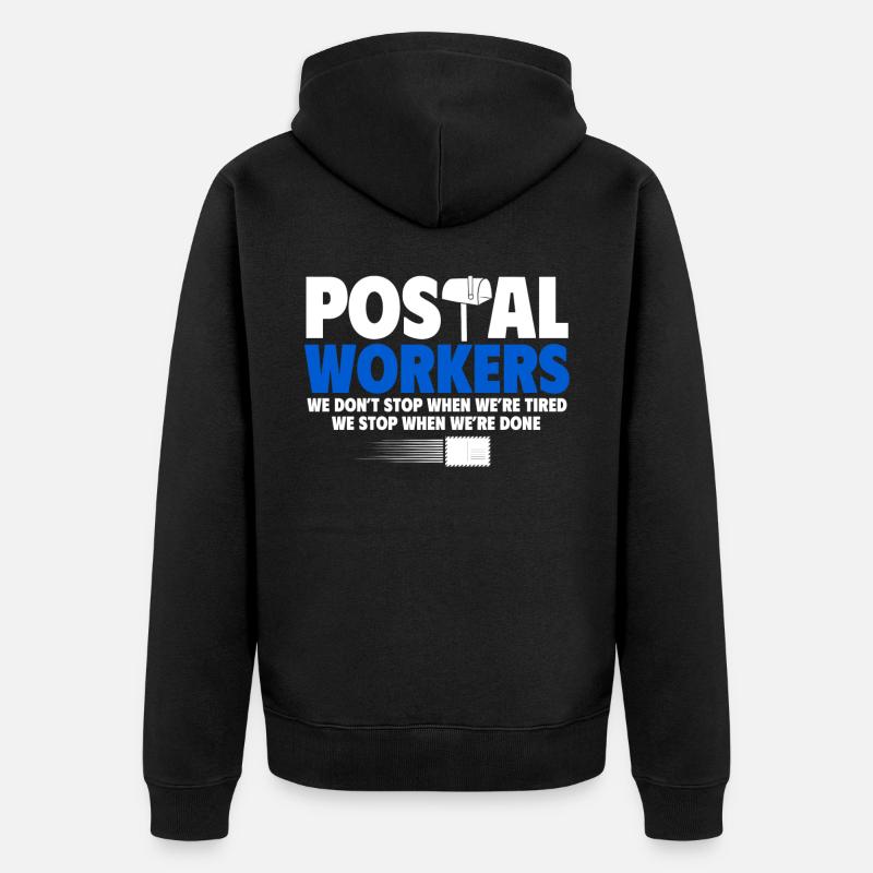 Postier, facteur - Veste à capuche bio Premium Unisexe - noir