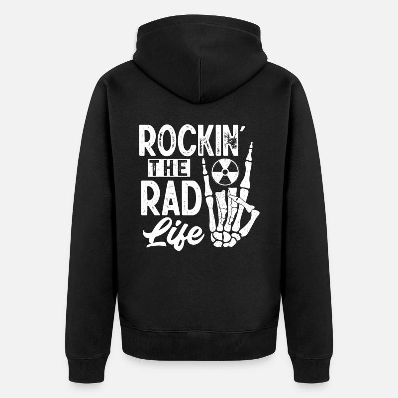 Technologie RAD, radiologue - Veste à capuche bio Premium Unisexe - noir
