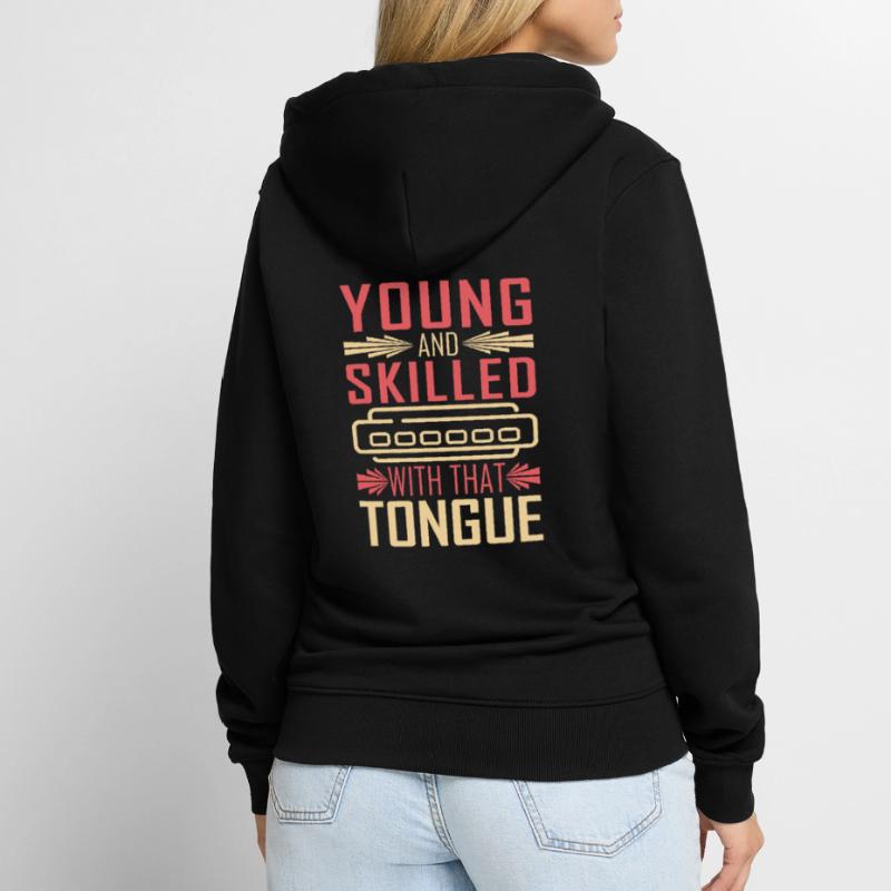 Harmonica harmonica player Unisex Premium Organic Zip Hoodie