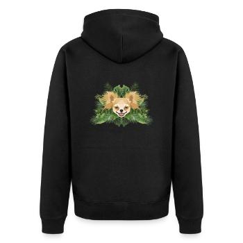 Tropical Chihuahua - Veste à capuche bio Premium Unisexe - noir - Dos - Nico (187cm)
