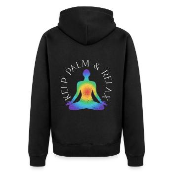 Reiki Meister Für Energie - Veste à capuche bio Premium Unisexe - noir - Dos - Nico (187cm)