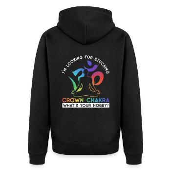 Reiki Reikimeister Reiki Praktizierender - Veste à capuche bio Premium Unisexe - noir - Dos - Nico (187cm)