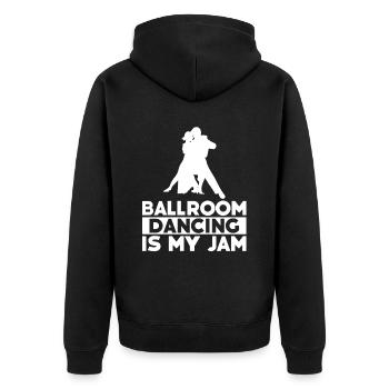 Salle de bal - Veste à capuche bio Premium Unisexe - noir - Dos - Nico (187cm)