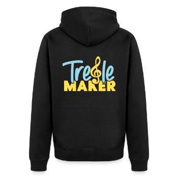 Violoniste Violoniste Pun Treble Maker - Veste à capuche bio Premium Unisexe - noir - Dos - Nico (187cm)