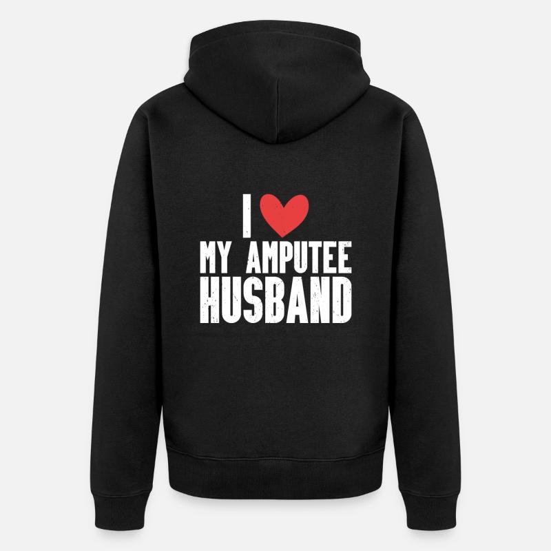 Amputation - Unisex Premium Bio Zip Hoodie - Schwarz