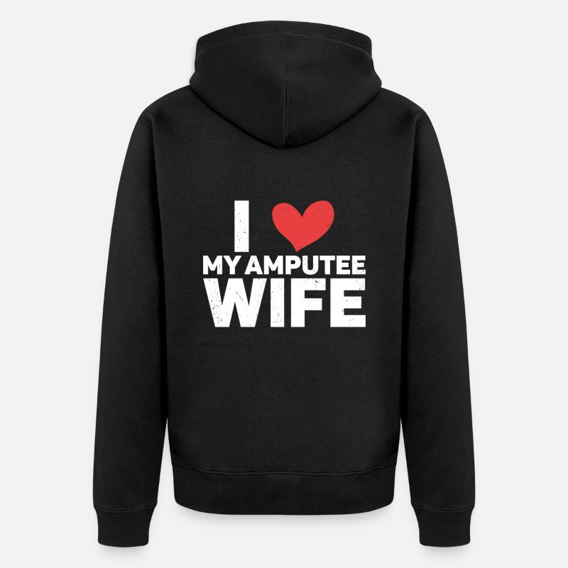 Amputation - Veste à capuche bio Premium Unisexe - noir