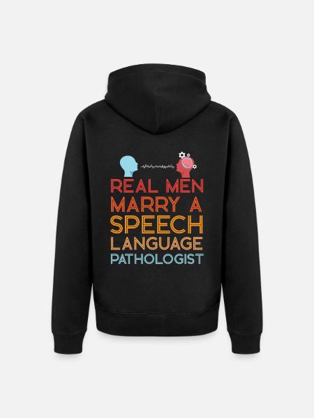 Speech Therapist Therapy Assistant - Unisex Premium Bio Zip Hoodie - Schwarz