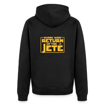 Ballett Ballerina Ballet-Tänzerin Tanzen Geschenk - Unisex Premium Bio Zip Hoodie - Schwarz - Hinten - Nico (187cm)