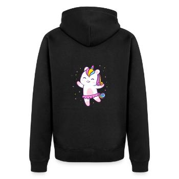 Ballet Ballerine Ballet Danseuse Danse Cadeau - Veste à capuche bio Premium Unisexe - noir - Dos - Nico (187cm)